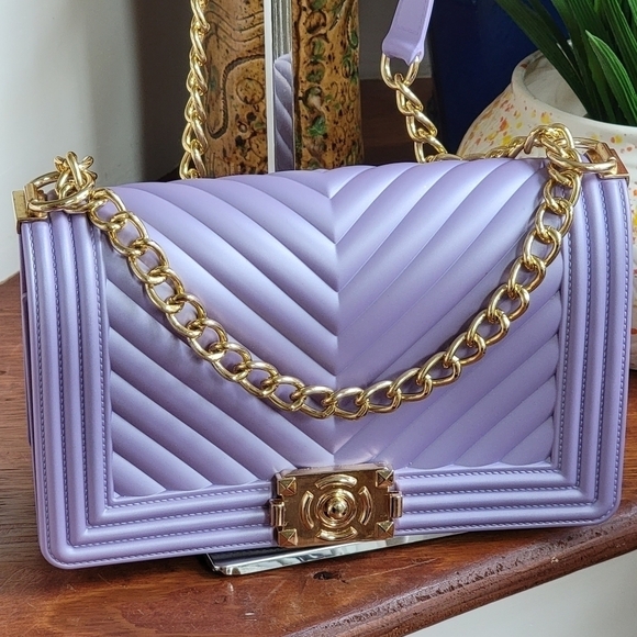 Lavender Jelly Shoulder Bag/Crossbody PVC - Picture 8 of 11